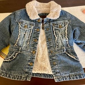 Girl lined soft denim jean jacket Sz 3t
